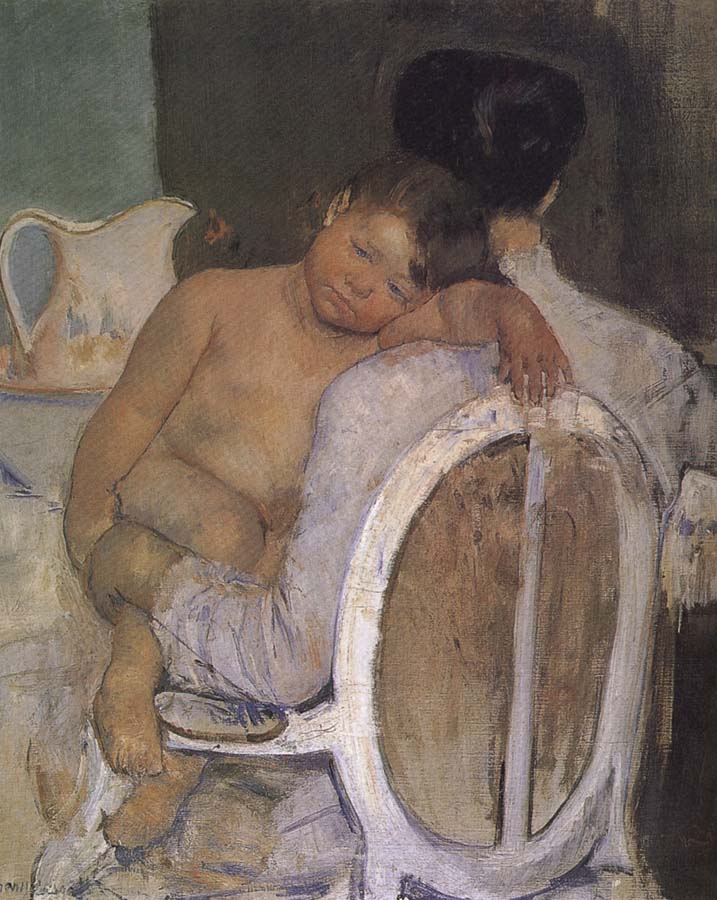 Mary Cassatt Mother holding the kid